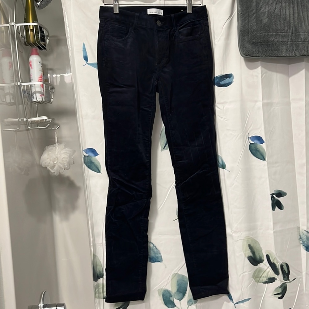 LOFT, corduroy skinny, size 26T/2T, navy blue